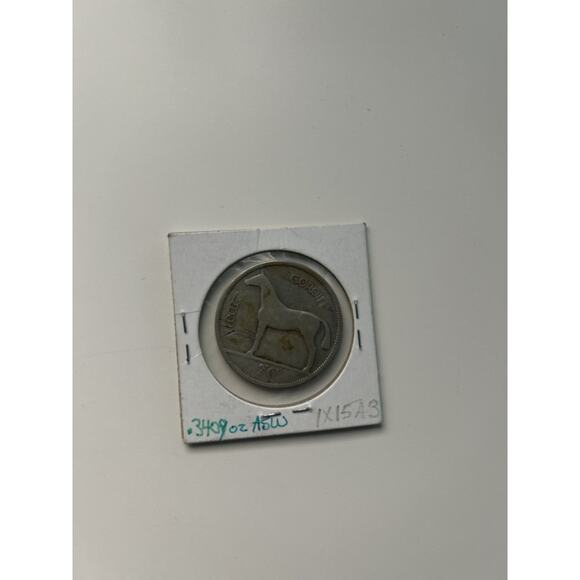 Sterling Silver Other - 1928 irish half crown